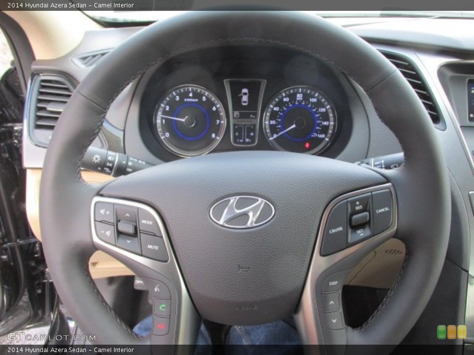 Camel Interior Steering Wheel for the 2014 Hyundai Azera Sedan #90916747