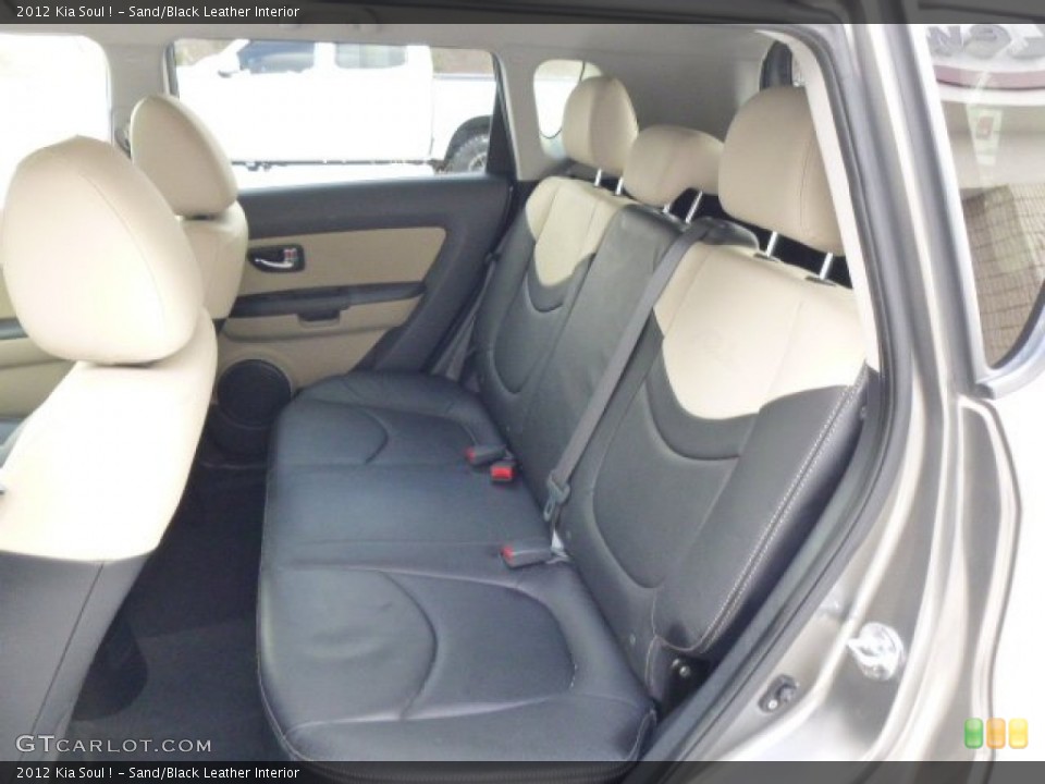 Sand/Black Leather Interior Rear Seat for the 2012 Kia Soul ! #90916810