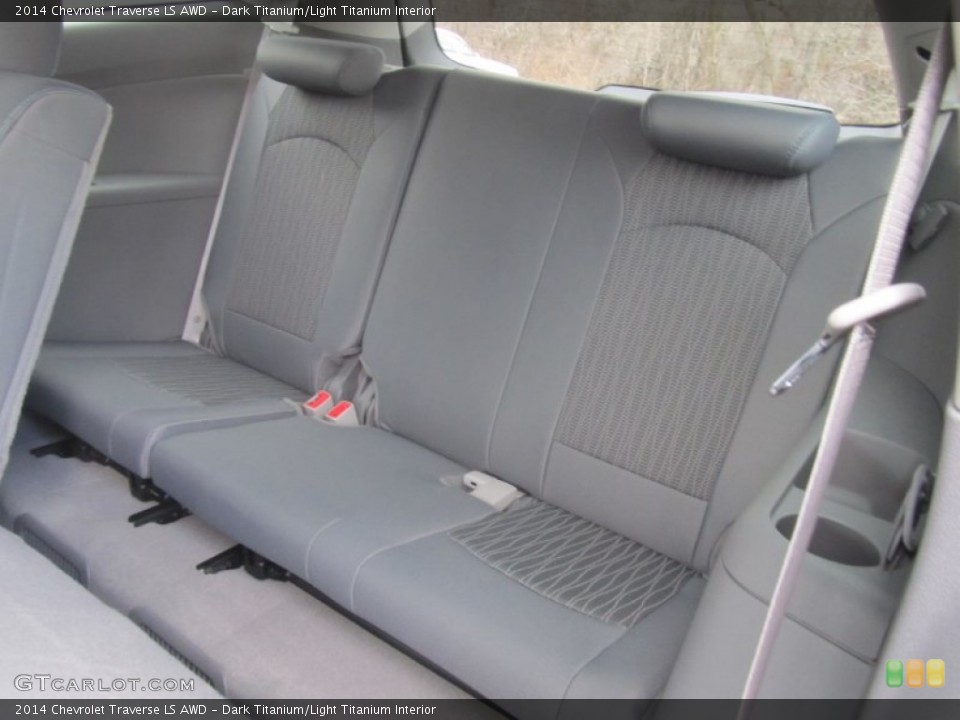 Dark Titanium/Light Titanium Interior Rear Seat for the 2014 Chevrolet Traverse LS AWD #90917761