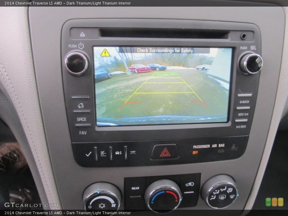 Dark Titanium/Light Titanium Interior Controls for the 2014 Chevrolet Traverse LS AWD #90917851