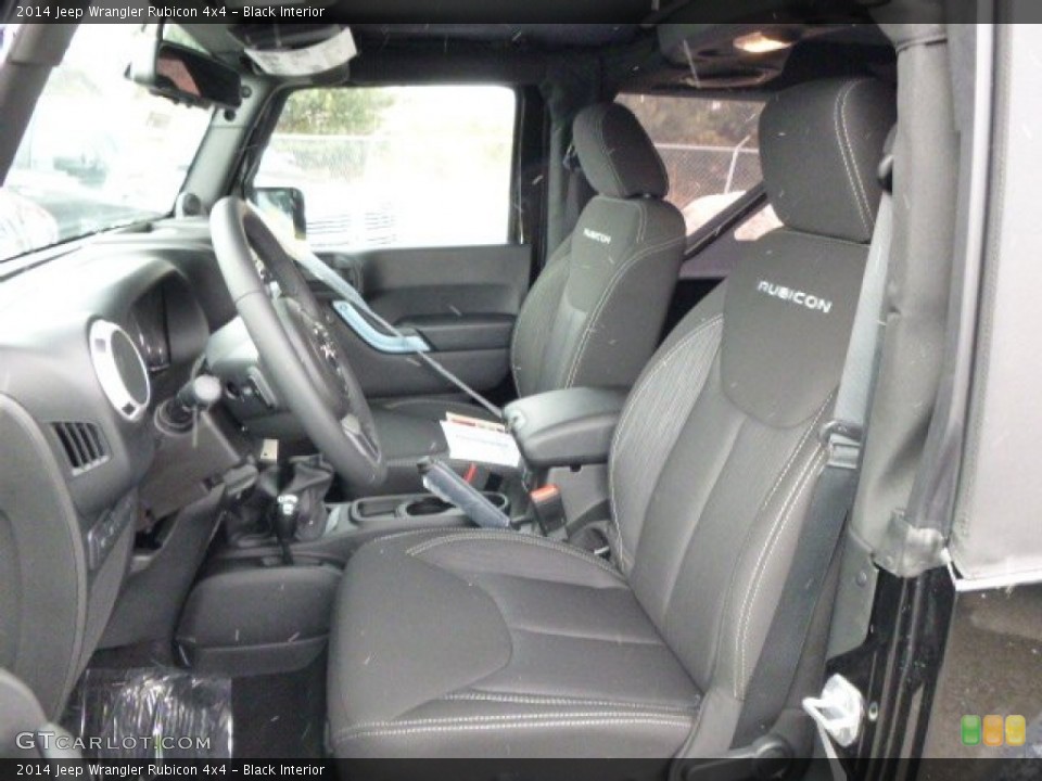 Black Interior Front Seat for the 2014 Jeep Wrangler Rubicon 4x4 #90920872