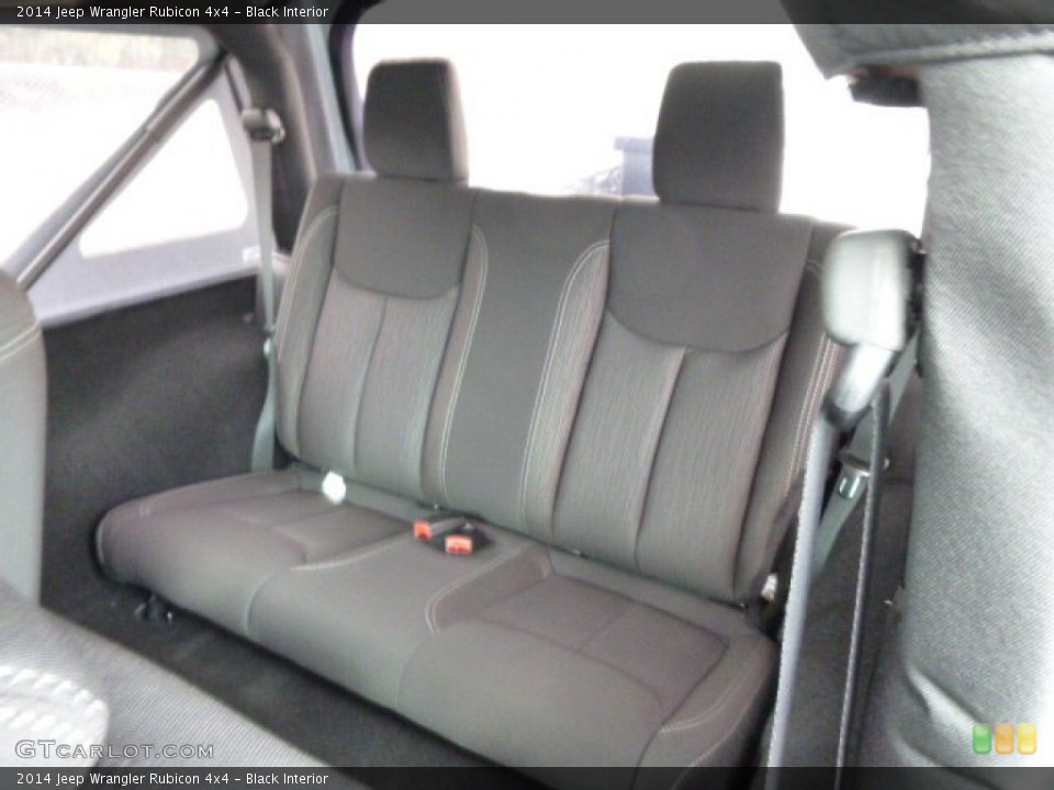 Black Interior Rear Seat for the 2014 Jeep Wrangler Rubicon 4x4 #90920887