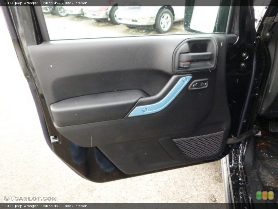 Black Interior Door Panel for the 2014 Jeep Wrangler Rubicon 4x4 #90921022