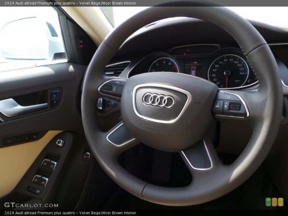 Velvet Beige/Moor Brown Interior Steering Wheel for the 2014 Audi allroad Premium plus quattro #90929875