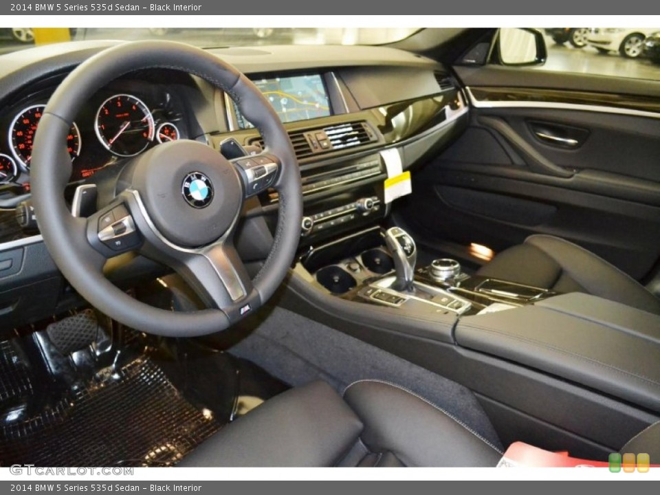 Black Interior Prime Interior for the 2014 BMW 5 Series 535d Sedan #90930103