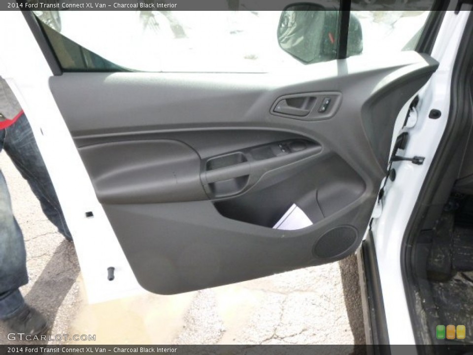 Charcoal Black Interior Door Panel for the 2014 Ford Transit Connect XL Van #90933140