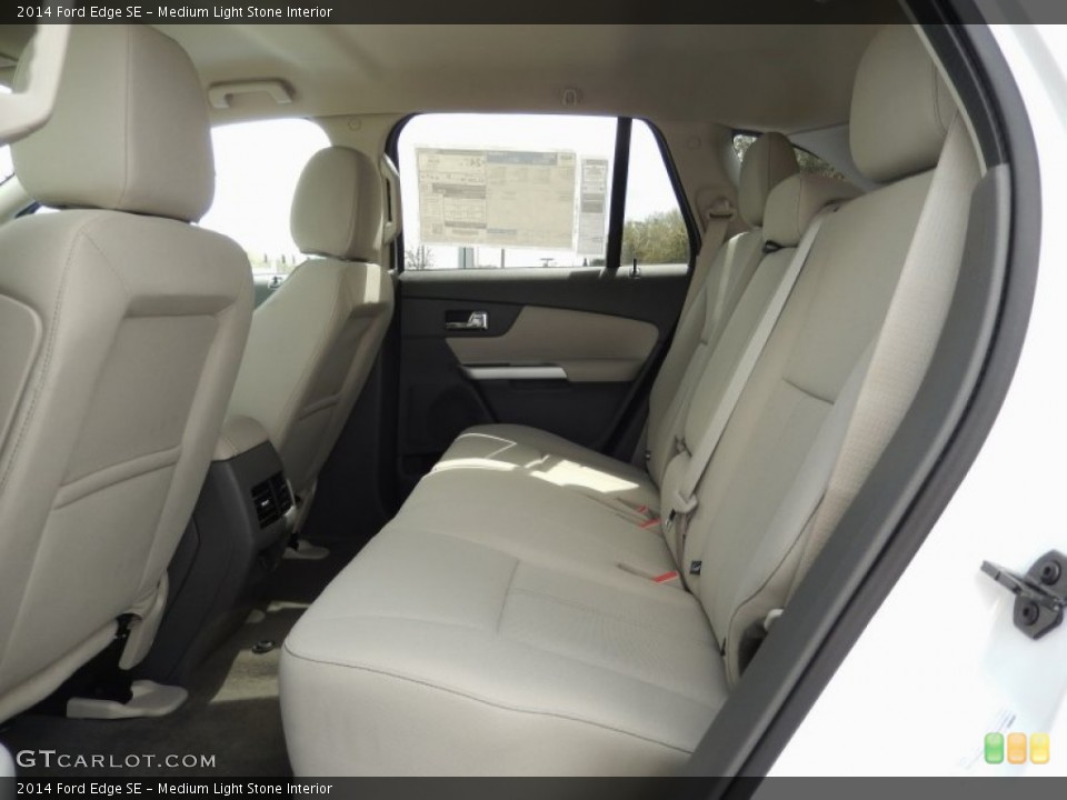 Medium Light Stone Interior Rear Seat for the 2014 Ford Edge SE #90933182