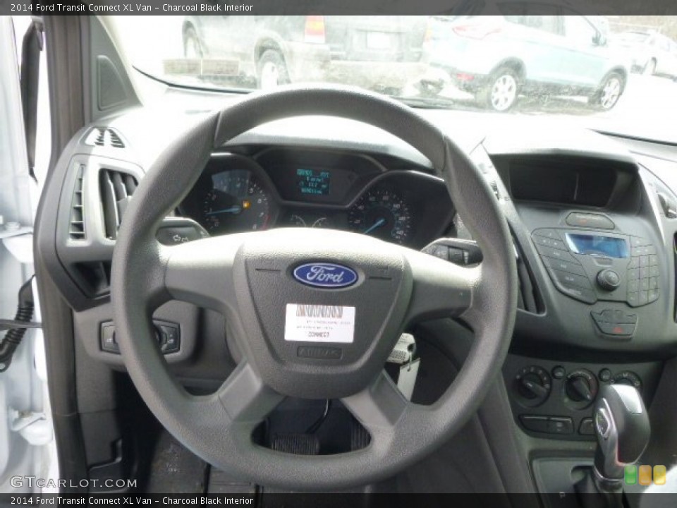 Charcoal Black Interior Steering Wheel for the 2014 Ford Transit Connect XL Van #90933188