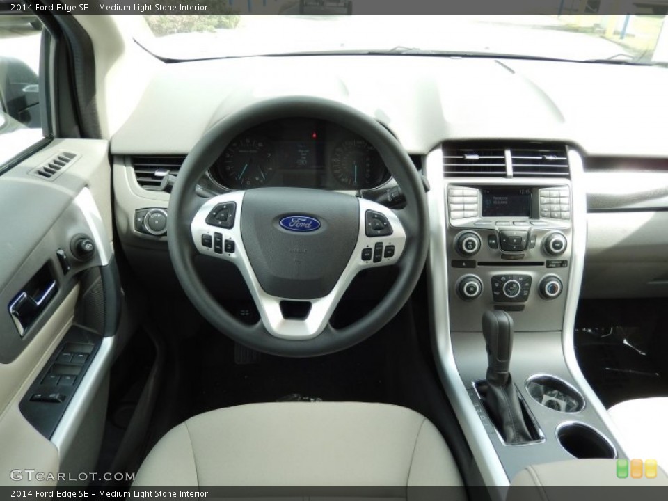 Medium Light Stone Interior Dashboard for the 2014 Ford Edge SE #90933202