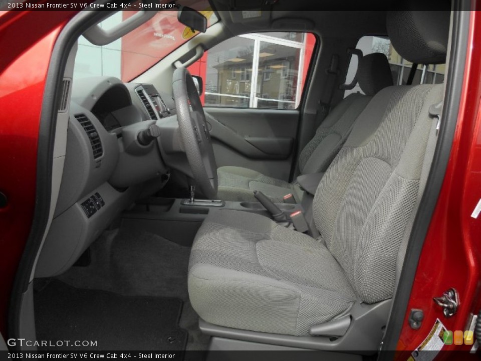Steel Interior Photo for the 2013 Nissan Frontier SV V6 Crew Cab 4x4 #90933227