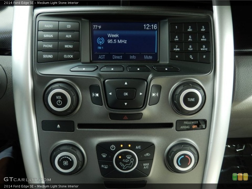 Medium Light Stone Interior Controls for the 2014 Ford Edge SE #90933236