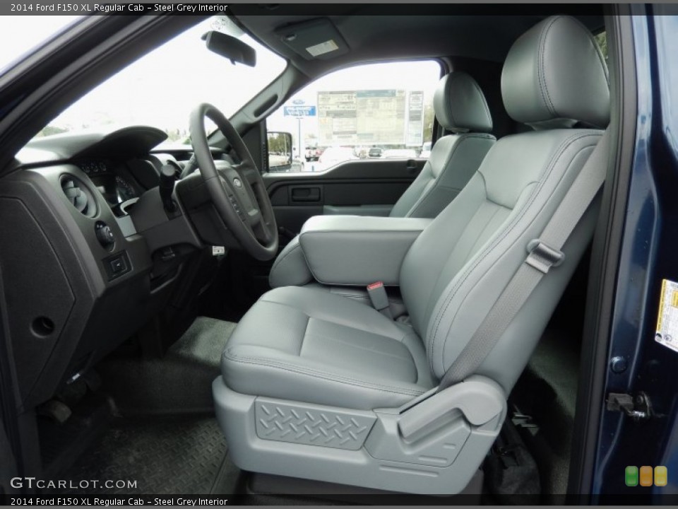 Steel Grey Interior Photo for the 2014 Ford F150 XL Regular Cab #90933392