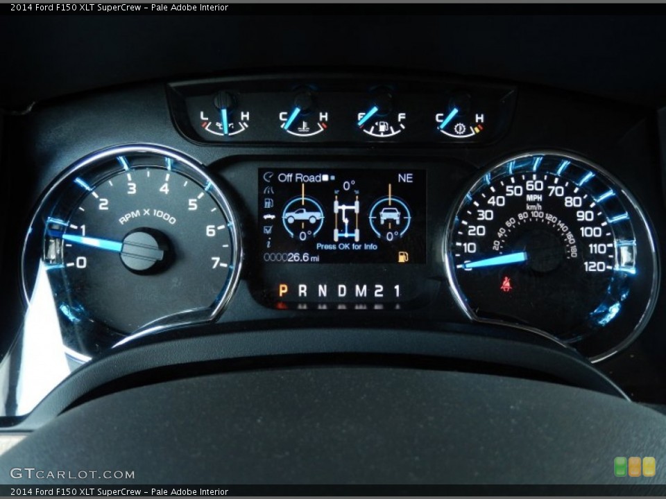 Pale Adobe Interior Gauges for the 2014 Ford F150 XLT SuperCrew #90933991