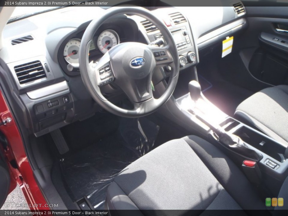 Black Interior Prime Interior for the 2014 Subaru Impreza 2.0i Premium 5 Door #90934052