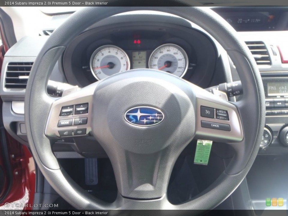 Black Interior Steering Wheel for the 2014 Subaru Impreza 2.0i Premium 5 Door #90934161