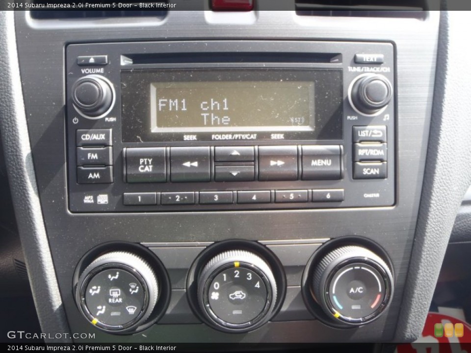 Black Interior Audio System for the 2014 Subaru Impreza 2.0i Premium 5 Door #90934199