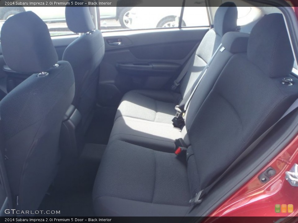 Black Interior Rear Seat for the 2014 Subaru Impreza 2.0i Premium 5 Door #90934271
