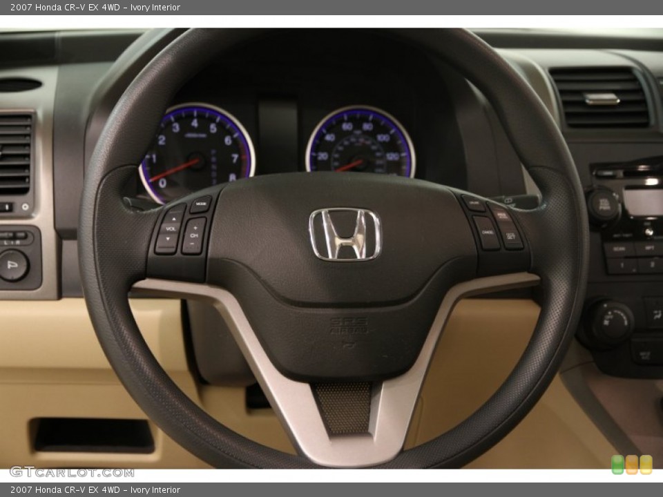 Ivory Interior Steering Wheel for the 2007 Honda CR-V EX 4WD #90935045
