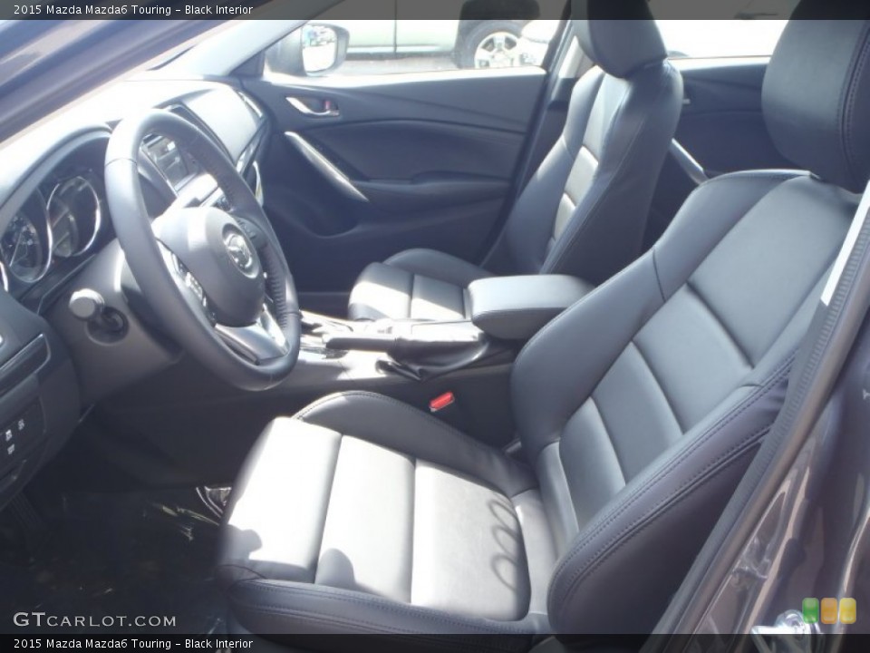 Black Interior Front Seat for the 2015 Mazda Mazda6 Touring #90935066