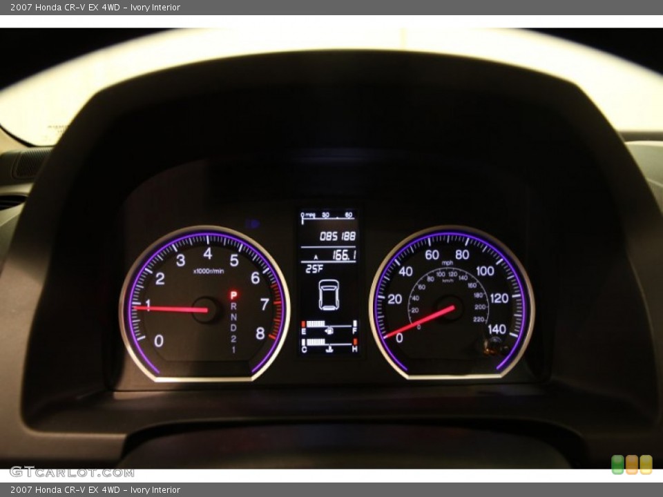 Ivory Interior Gauges for the 2007 Honda CR-V EX 4WD #90935075