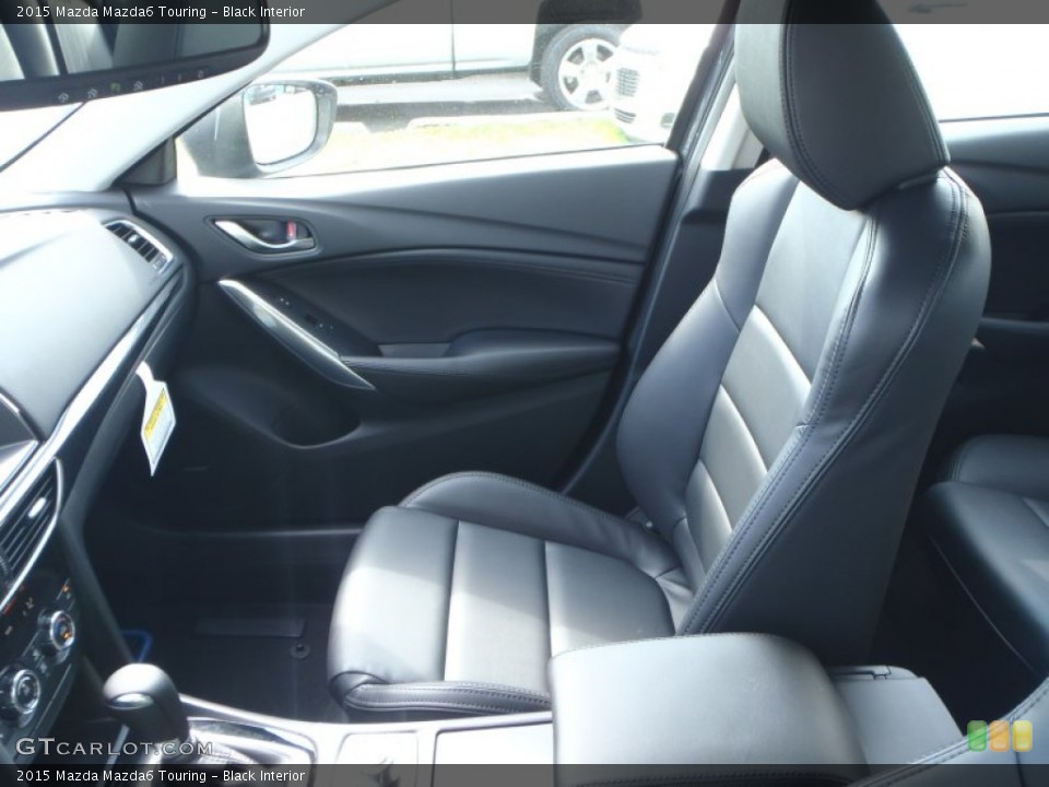Black Interior Front Seat for the 2015 Mazda Mazda6 Touring #90935201