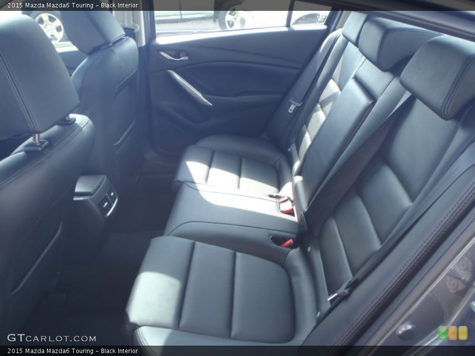 Black Interior Rear Seat for the 2015 Mazda Mazda6 Touring #90935249