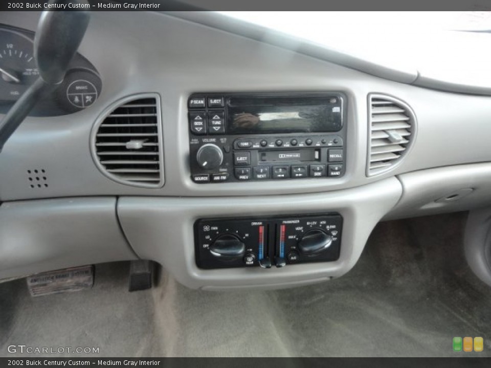Medium Gray Interior Controls for the 2002 Buick Century Custom #90936479