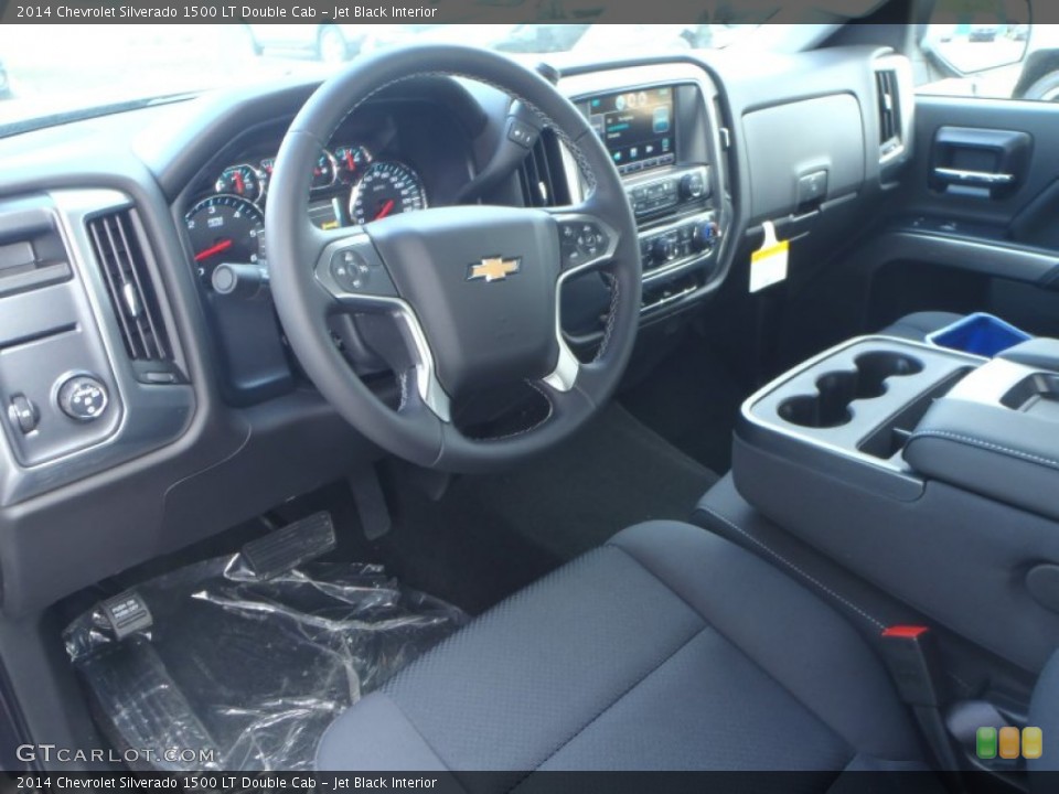 Jet Black Interior Prime Interior for the 2014 Chevrolet Silverado 1500 LT Double Cab #90939029