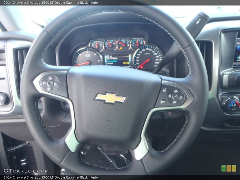 Jet Black Interior Steering Wheel for the 2014 Chevrolet Silverado 1500 LT Double Cab #90939107