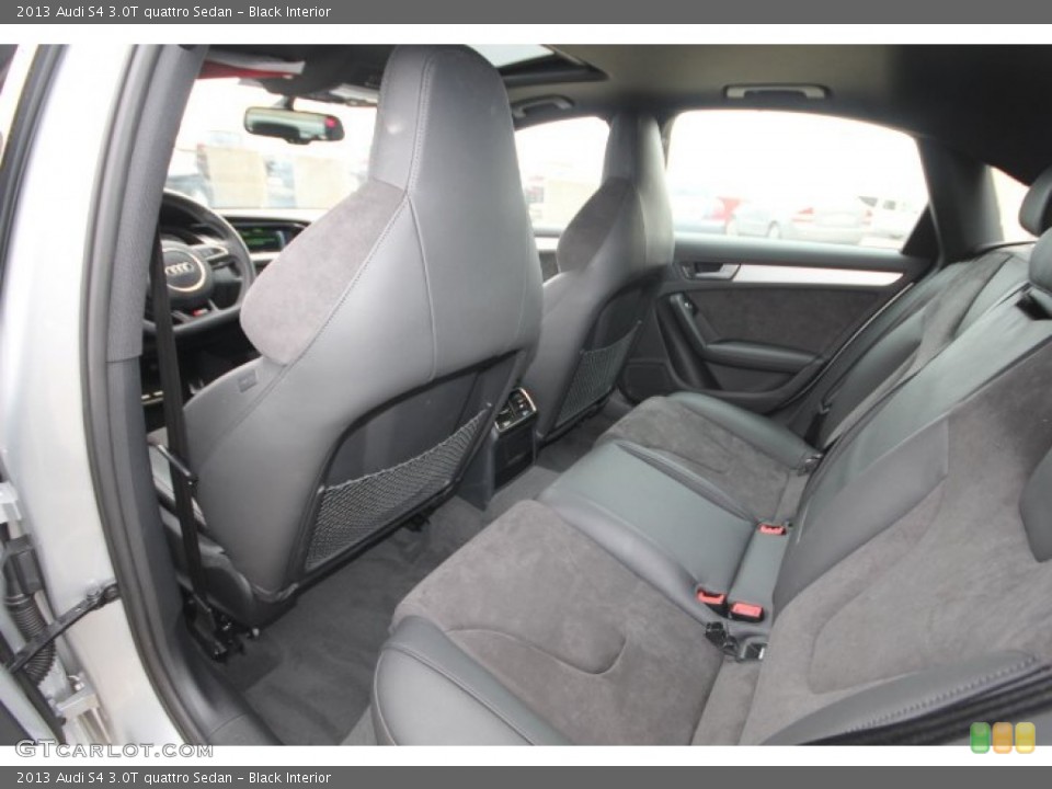 Black Interior Rear Seat for the 2013 Audi S4 3.0T quattro Sedan #90940878