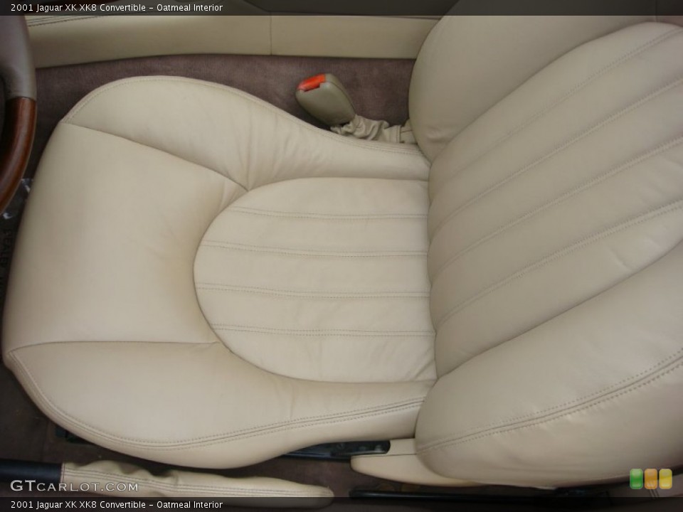 Oatmeal Interior Front Seat for the 2001 Jaguar XK XK8 Convertible #90942620