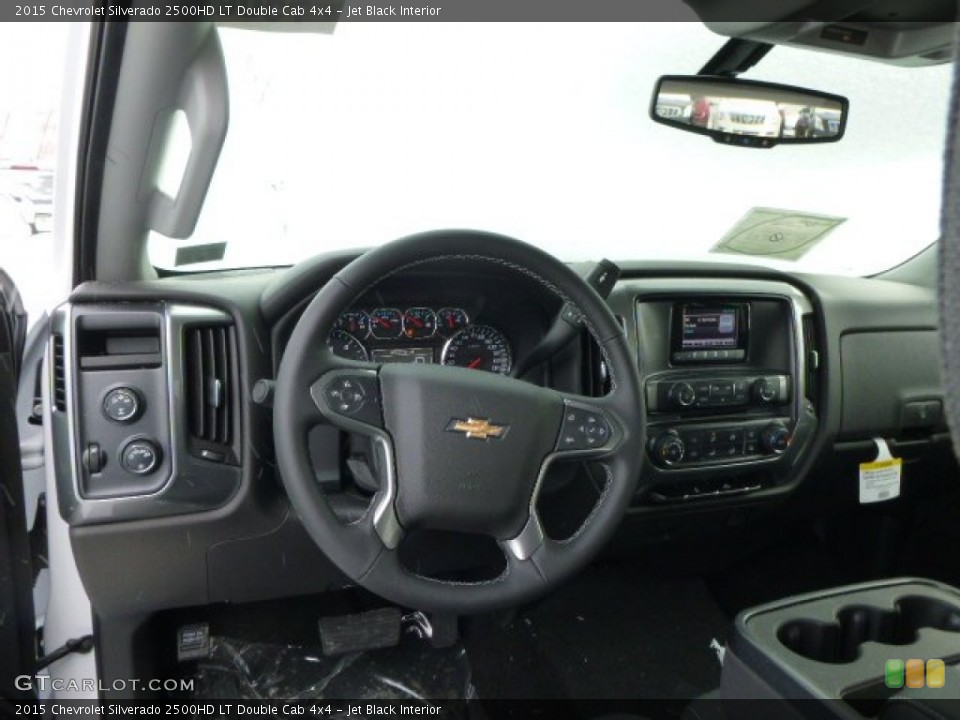 Jet Black Interior Dashboard for the 2015 Chevrolet Silverado 2500HD LT Double Cab 4x4 #90945179