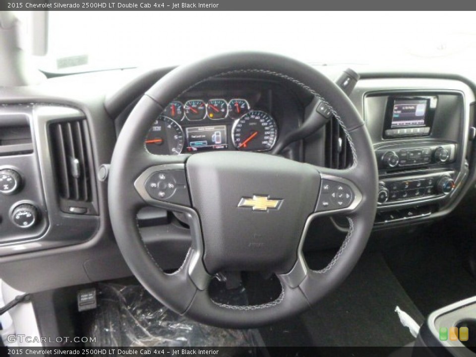 Jet Black Interior Steering Wheel for the 2015 Chevrolet Silverado 2500HD LT Double Cab 4x4 #90945258