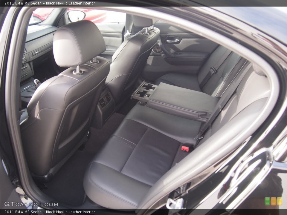 Black Novillo Leather Interior Rear Seat for the 2011 BMW M3 Sedan #90946610