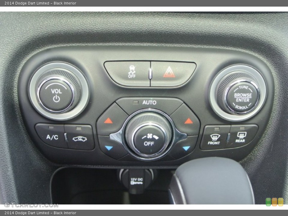 Black Interior Controls for the 2014 Dodge Dart Limited #90949808