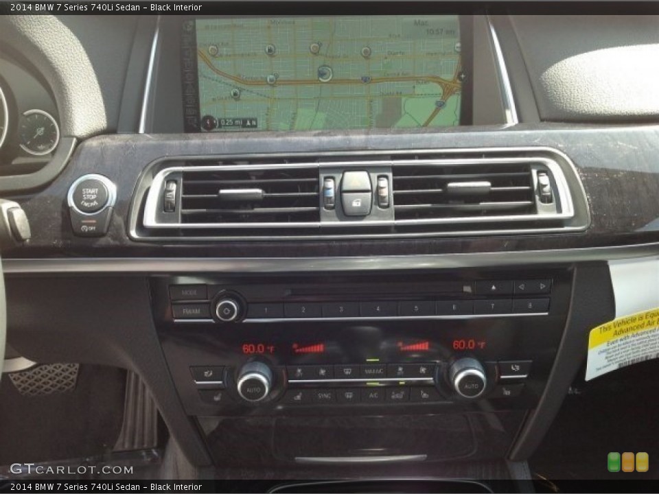 Black Interior Controls for the 2014 BMW 7 Series 740Li Sedan #90949907