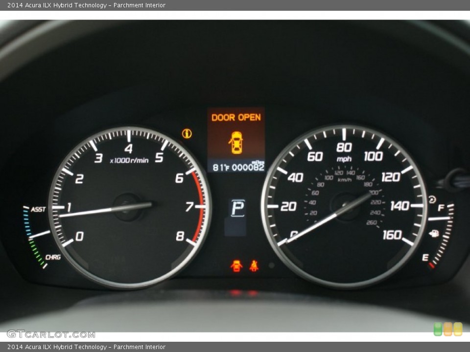 Parchment Interior Gauges for the 2014 Acura ILX Hybrid Technology #90951842