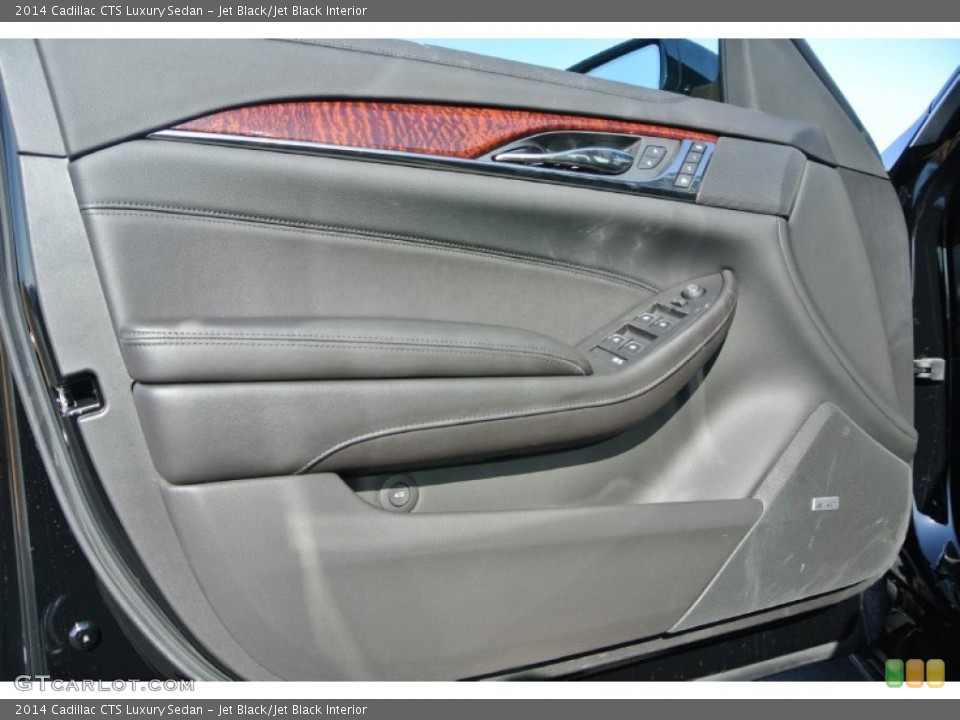 Jet Black/Jet Black Interior Door Panel for the 2014 Cadillac CTS Luxury Sedan #90954080
