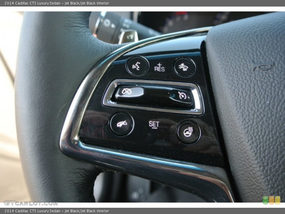 Jet Black/Jet Black Interior Controls for the 2014 Cadillac CTS Luxury Sedan #90954224
