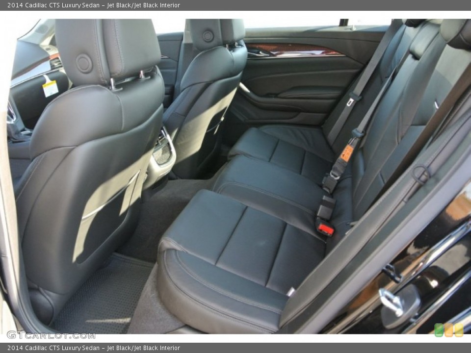 Jet Black/Jet Black Interior Rear Seat for the 2014 Cadillac CTS Luxury Sedan #90954278