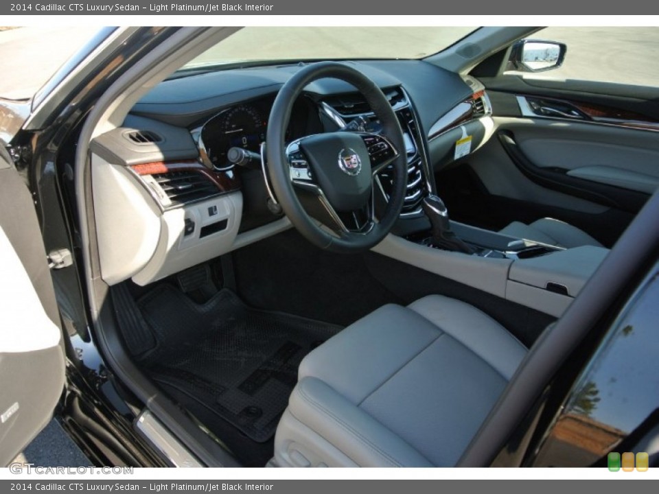 Light Platinum/Jet Black Interior Prime Interior for the 2014 Cadillac CTS Luxury Sedan #90954714