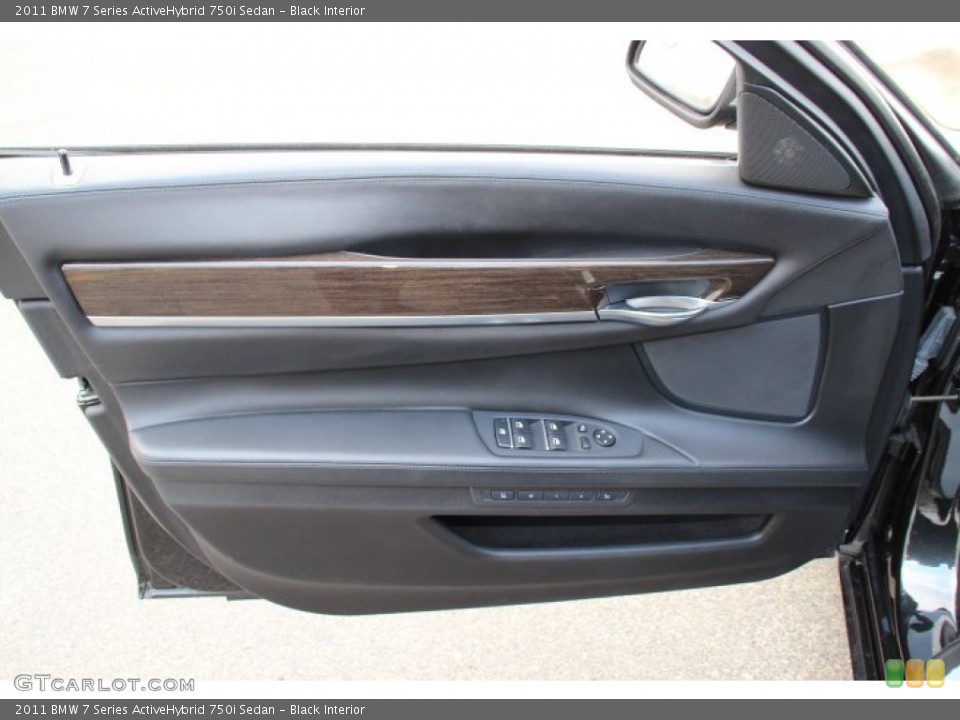 Black Interior Door Panel for the 2011 BMW 7 Series ActiveHybrid 750i Sedan #90969475