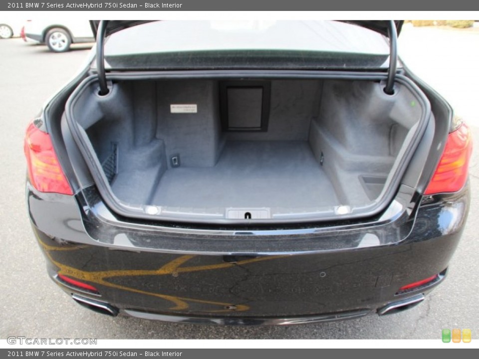 Black Interior Trunk for the 2011 BMW 7 Series ActiveHybrid 750i Sedan #90969511
