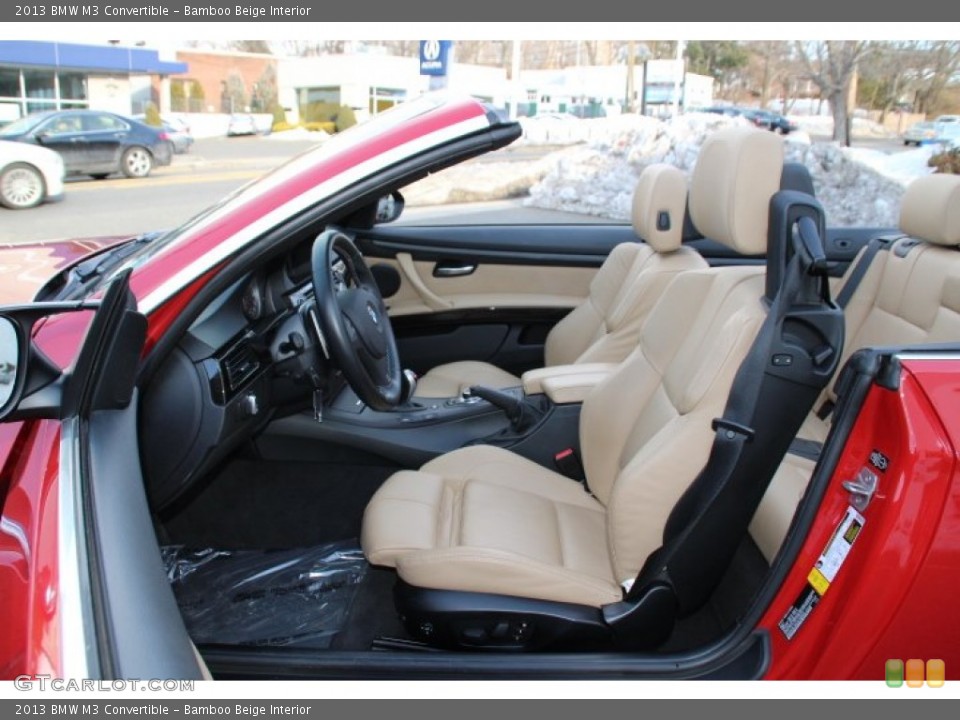 Bamboo Beige Interior Front Seat for the 2013 BMW M3 Convertible #90970540