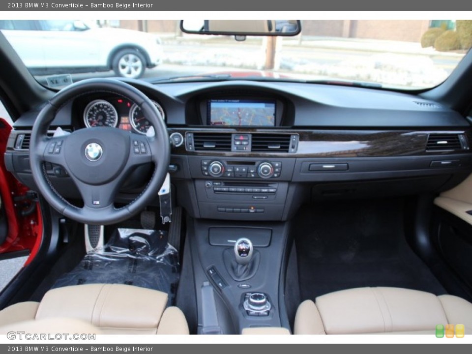 Bamboo Beige Interior Dashboard for the 2013 BMW M3 Convertible #90970546