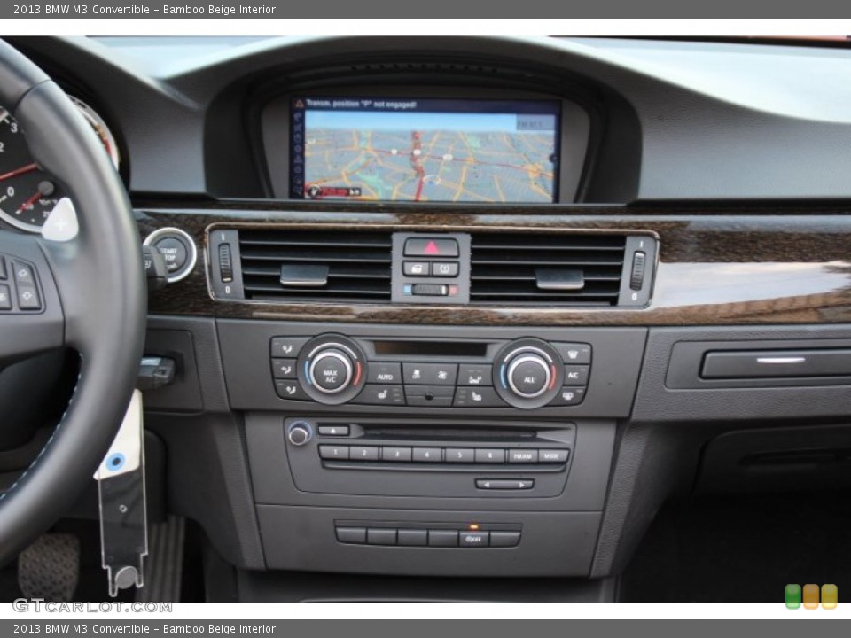 Bamboo Beige Interior Controls for the 2013 BMW M3 Convertible #90970549