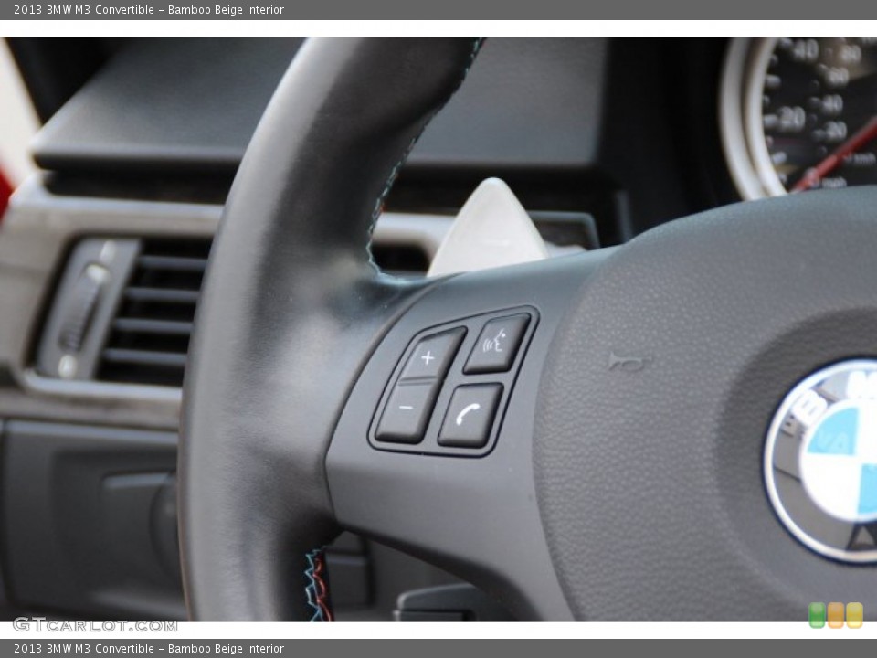 Bamboo Beige Interior Controls for the 2013 BMW M3 Convertible #90970558