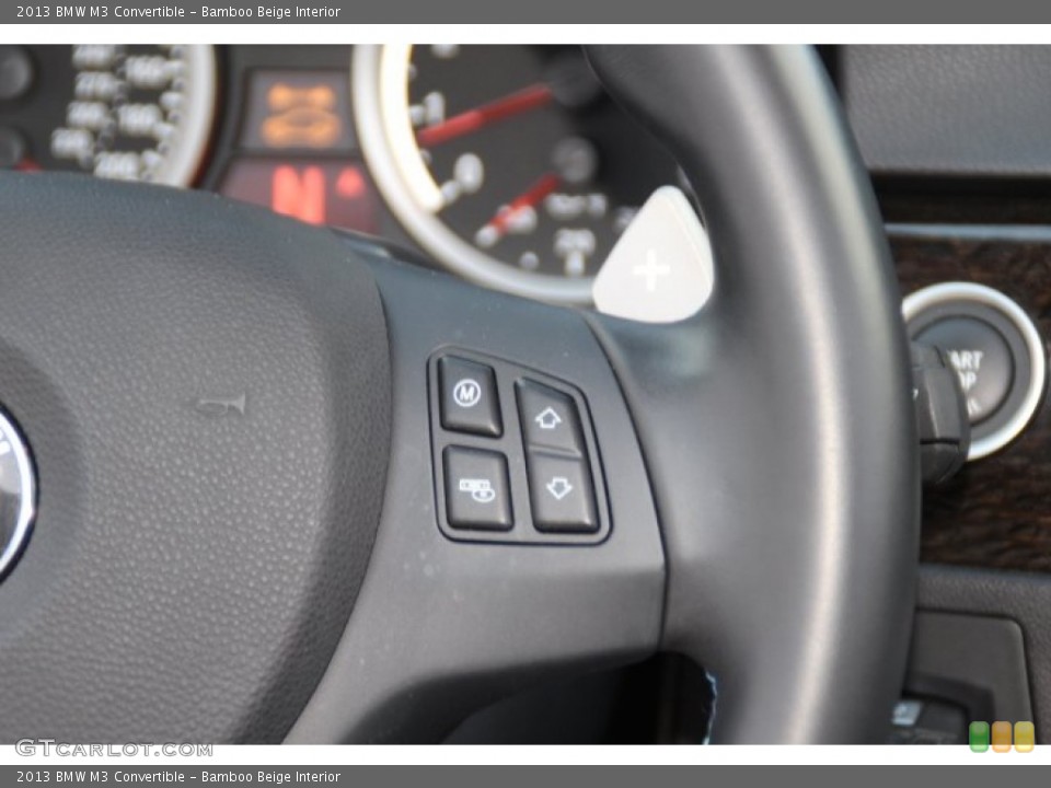 Bamboo Beige Interior Controls for the 2013 BMW M3 Convertible #90970561