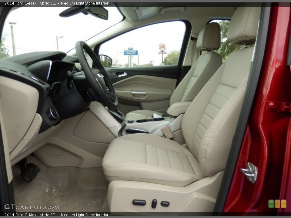 Medium Light Stone Interior Photo for the 2014 Ford C-Max Hybrid SEL #90974590