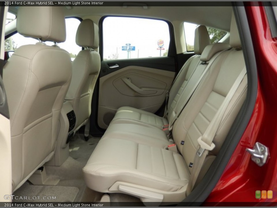 Medium Light Stone Interior Rear Seat for the 2014 Ford C-Max Hybrid SEL #90974593
